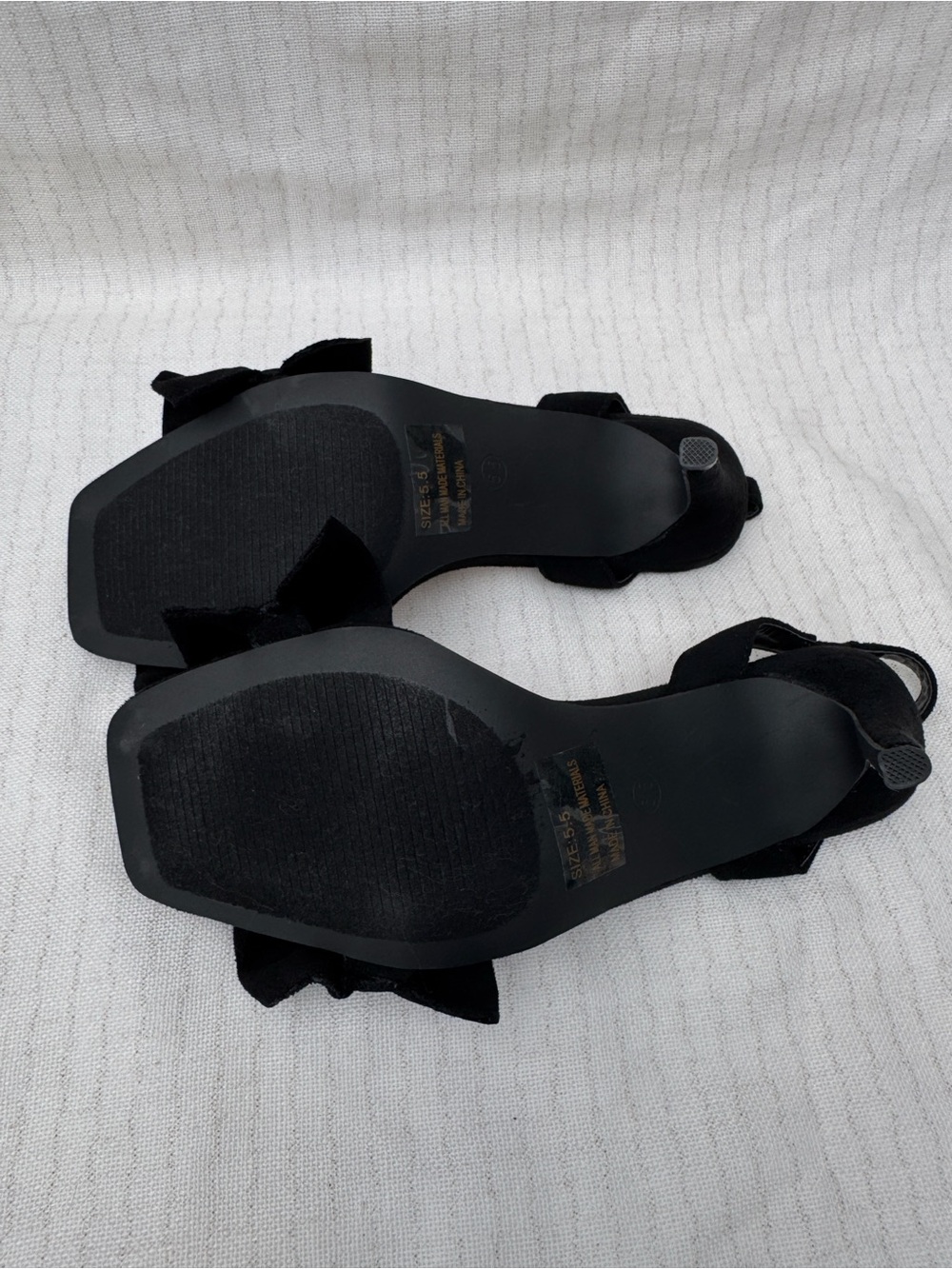 Lulu's Rosa Suede Ruffle Slingback Heels - Picture 7 of 12